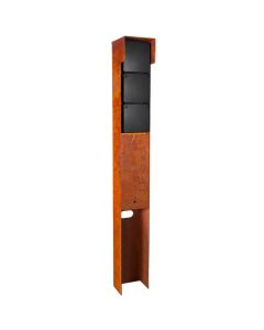 Glampère Proplus Tuinpaal stopcontact NL6532CRVB Cortenstaal