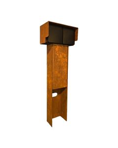 Glampère Proplus Tuinpaal stopcontact NLH4521CR Cortenstaal